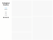 Tablet Screenshot of codeghostcreative.com